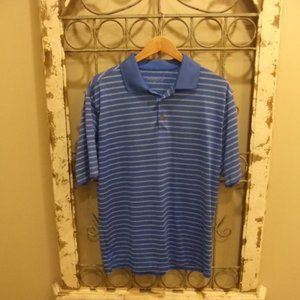 NIKE GOLF DRI-FIT MEN STRIPED POLO SHIRT-MEDIUM